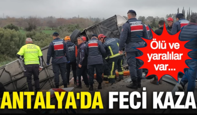 Antalya’da yolcu otobüsü devrildi: 8 kişi öldü, 26 kişi yaralandı