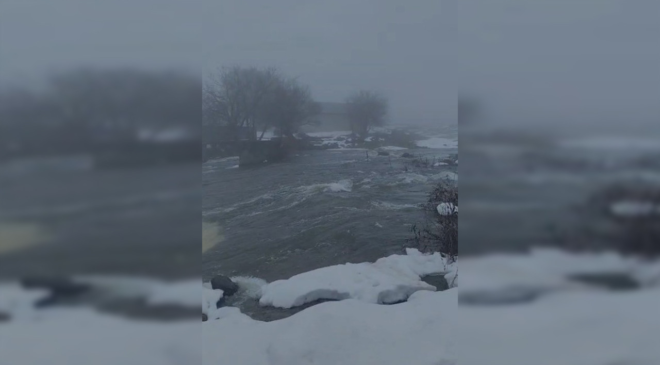 Elazığ’da kar ve yağmur birleşti: Kalecik deresi taştı