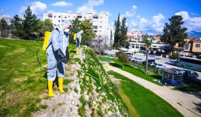 LTB, Başkentin Tarihi Mirası Surlarda temizlik ve ilaçlama çalışmalarına devam ediyor