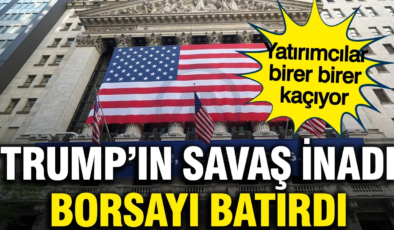 Trump’ın savaş inadı sonrası Amerikan borsaları çöküşe geçti