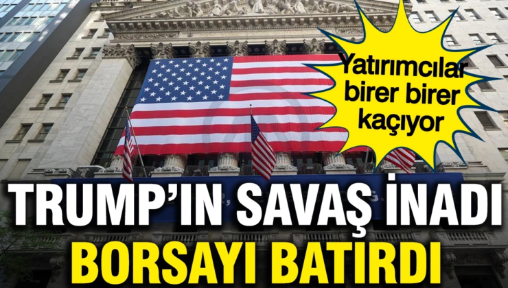 Trump’ın savaş inadı sonrası Amerikan borsaları çöküşe geçti