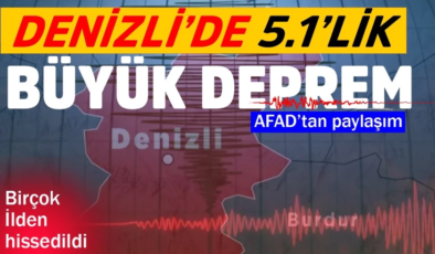 Denizli’de deprem