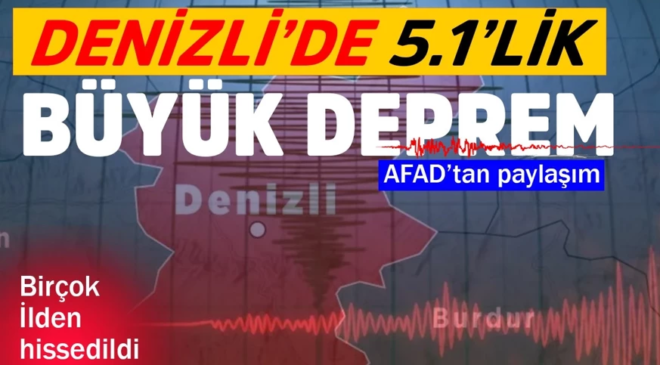 Denizli’de deprem