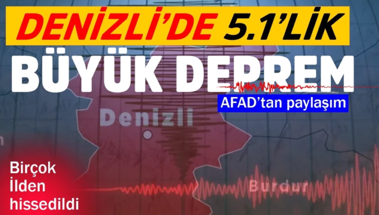 Denizli’de deprem