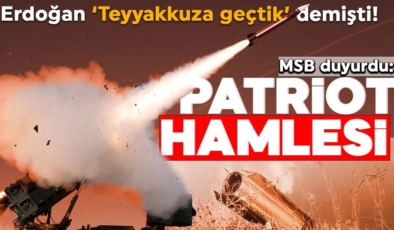 MSB duyurdu!.. Malatya’da Patriot konuşlandırıldı!
