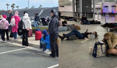 Yolcular perişan oldu