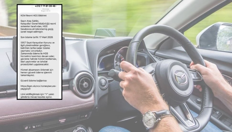 Polis sahtekarların araç sahiplerine gönderdiği sahte HGS mesajına karşı uyardı