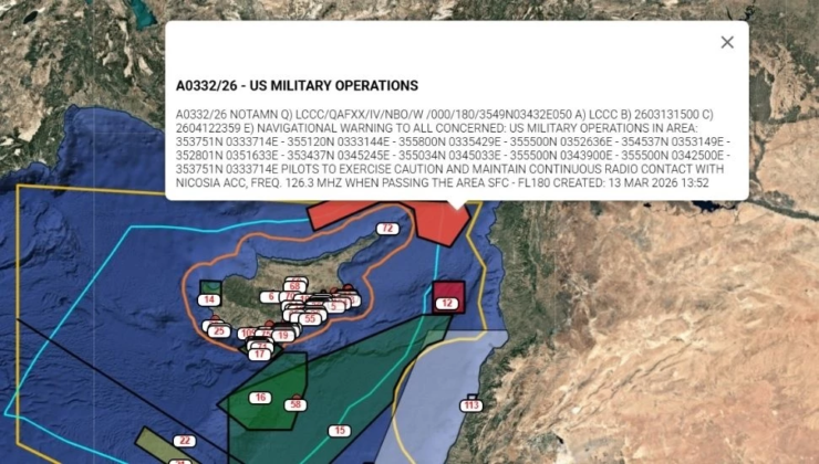 ABD, Kıbrıs çevresinde askeri faaliyet NOTAM’ı yayınladı