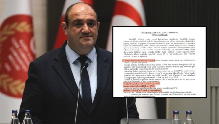 Barçın ”Mecburi emeklilik yaşını 65’e çıkarmak için yasa önerisi sunuldu” Bir bu eksikti !..