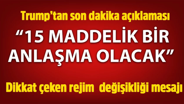 ABD Başkanı Donald Trump: Ben onları aramadım onlar bizi aradı