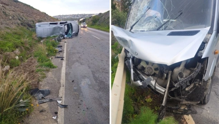 Girne-Tatlısu Anayolunda meydana gelen trafik kazasında 3 kişi yaralandı