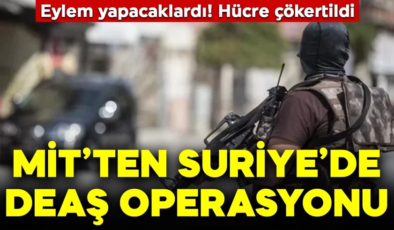 MİT’ten Suriye’de DEAŞ operasyonu! Hücre çökertildi