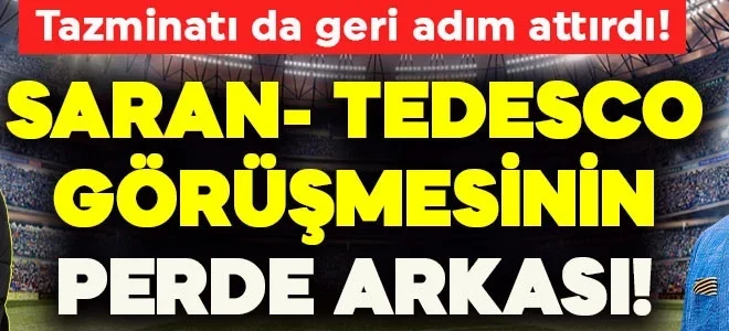 Fenerbahçe’de kritik zirve! Saran- Tedesco görüşmesinin perde arkası ortaya çıktı! Tazminat tutarı her şeyi değiştirdi