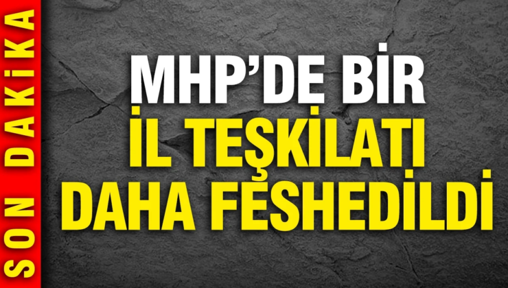 MHP’de tasfiyeler sürüyor: Bir il teşkilatı daha feshedildi