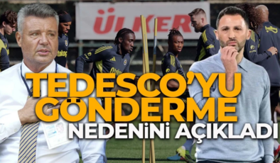 Tedesco’nun gönderilme nedeni belli oldu! Sadettin Saran, futbolculara tek cümleyle açıkladı!