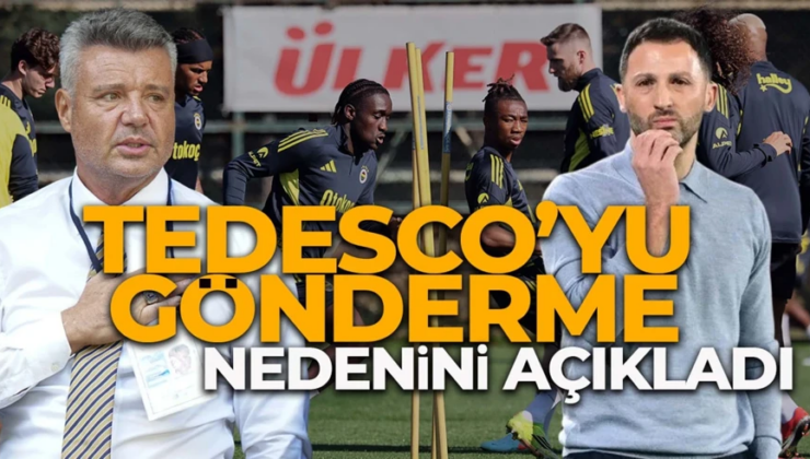 Tedesco’nun gönderilme nedeni belli oldu! Sadettin Saran, futbolculara tek cümleyle açıkladı!