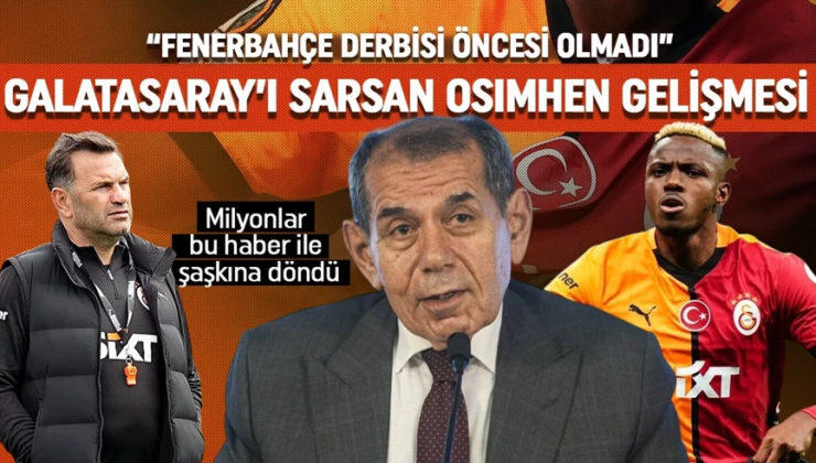 Galatasaray taraftarını sarsacak Osimhen gelişmesi! “Fenerbahçe derbisi öncesi bu olmadı”