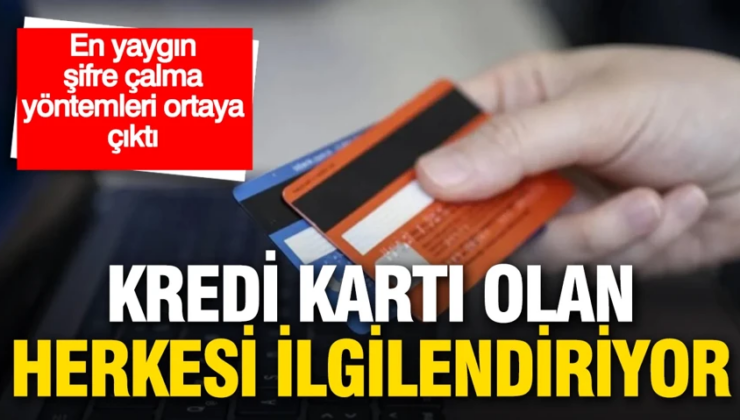 Kredi kartı olan herkesi ilgilendiriyor: En yaygın şifre çalma yöntemleri ortaya çıktı
