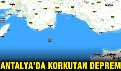 Antalya açıklarında art arda depremler korkuttu