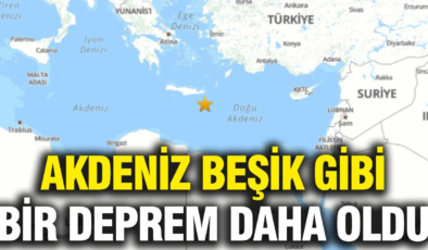 Akdeniz beşik gibi: Bir deprem daha oldu