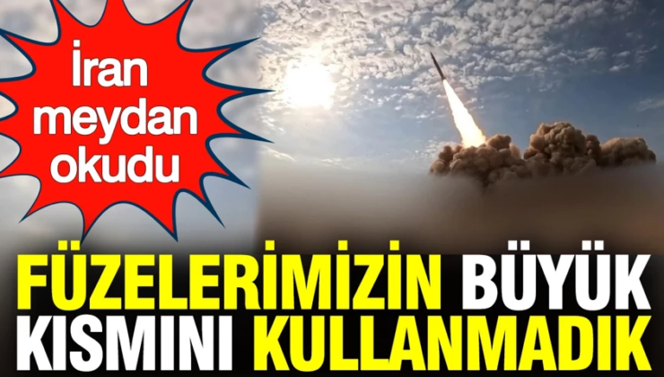 İran: “Füze gücümüzün önemli bir bölümü hala kullanılmadı”