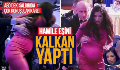 ABD’deki saldırıda çok konuşulan kare! İç güvenlik danışmanı Miller hamile eşini kalkan yaptı