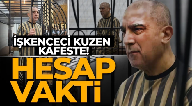 Televizyonlar canlı yayınladı! Suriye’de hesap vakti geldi! İşkenceci kuzen mahkemede kafese kondu