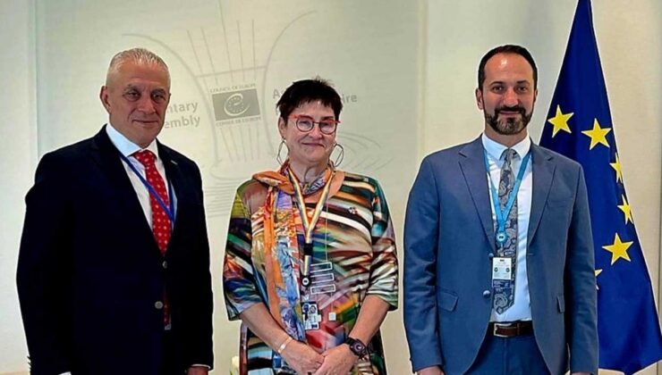 Taçoy ve Candan, AKPA Başkanı Petra Bayr ile görüştü