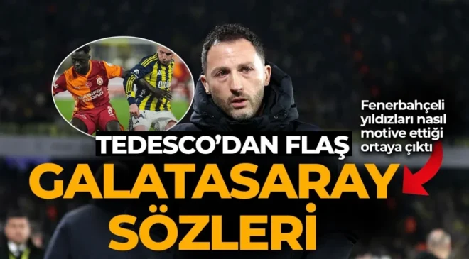 Fenerbahçe’de tüm odak derbide! Tedesco’nun Galatasaray sözleri ortaya çıktı