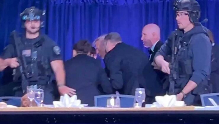 Washington'da silahlı saldırı… Trump'ı salondan Gizli Servis çıkardı