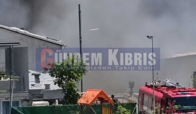 Alayköy’de korkutan ev yangını!