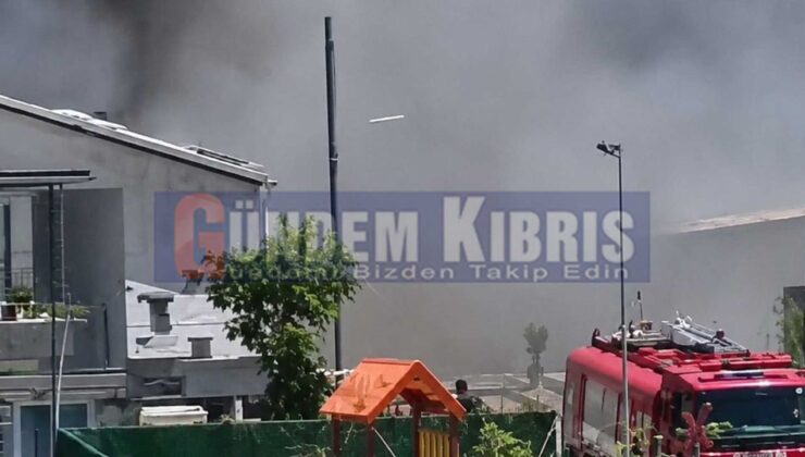 Alayköy’de korkutan ev yangını!
