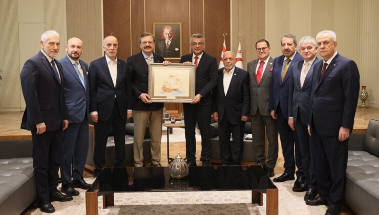 Erhürman, Türkiye Odalar ve Borsalar Birliği heyetini kabul etti