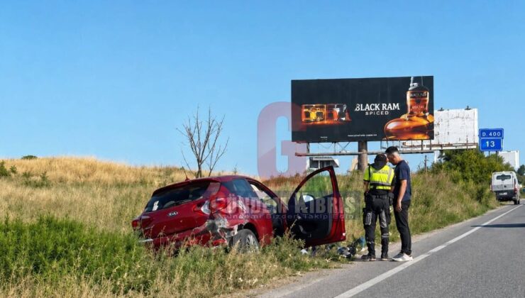 Girne-Lefkoşa ana yolunda kaza… 3 yaralı