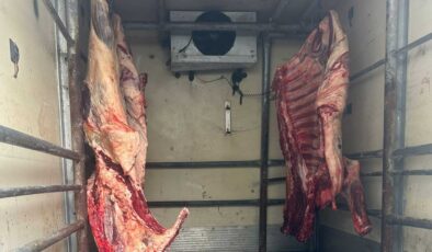 Hamitköy’de sağlıksız koşullarda, kaçak kesilen etler imha edildi