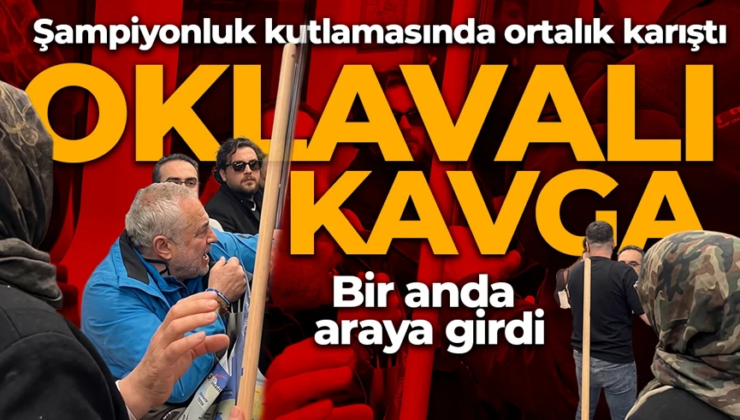 Metroda oklavalı taraftar kavgası! Galatasaray’ın şampiyonluk kutlamasında ortalık karıştı