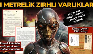 FBI’ın uzaylı belgeleri ortalığı ayağa kaldırdı: 1 metrelik zırhlı varlıklar, gizemli kalıntılar ve nükleer bozulma iddiaları! Yerde yanık izleri dikkat çekti