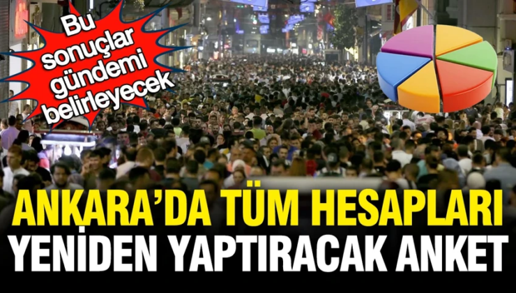Bu sonuçlar gündemi belirleyecek, Ankara’da tüm hesapları yeniden yaptıracak anket iki büyük parti at başı