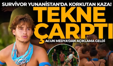 Survivor Yunanistan’da korkutan kaza! Yarışmacıya tekne çarptı