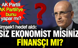 AK Partili, AK Partili Mehmet Şimşek’i sert bir dil ile eleştirerek, Siz ekonomist misiniz, finansçı mı?