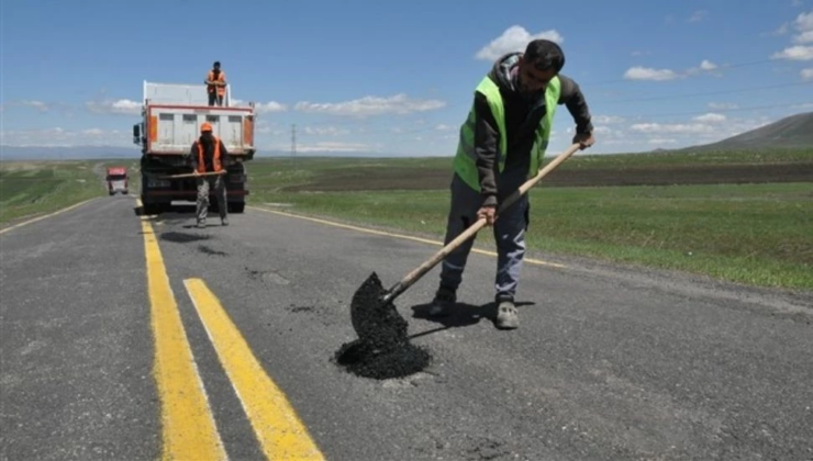 Çamlıbel-Geçitköy Anayolunda asfalt yama çalışması başladı