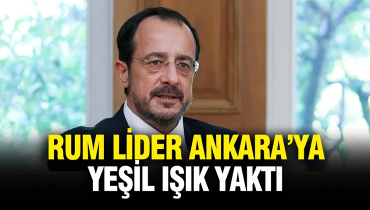 Rum lider Hristodulidis, Ankara’ya yeşil ışık yaktı