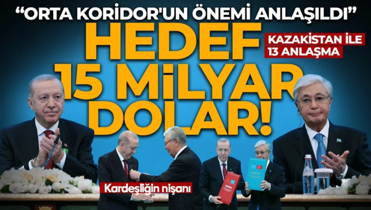 Kazakistan ve Türkiye arasında yeni anlaşmalara imzalar atıldı: Ahmet Yesevi Nişanı ilk kez Cumhurbaşkanı Erdoğan’a verildi