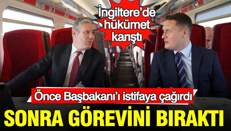 İngiltere’de hükümet karıştı: Önce Başbakanı’ı istifaya çağırdı, sonra görevini bıraktı