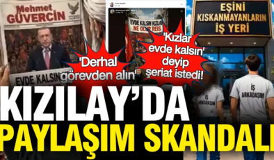Kızılay’da paylaşım skandalı: Kadınları hedef aldı, şeriat istedi