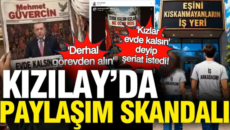 Kızılay’da paylaşım skandalı: Kadınları hedef aldı, şeriat istedi