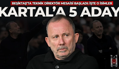 Beşiktaş’ta Sergen Yalçın ayrılığı sonrasında 5 aday ile görüşmeler başladı
