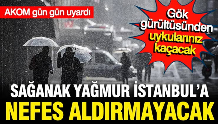 AKOM gün gün uyardı: Şiddetli yağış ve fırtına nefes aldırmayacak