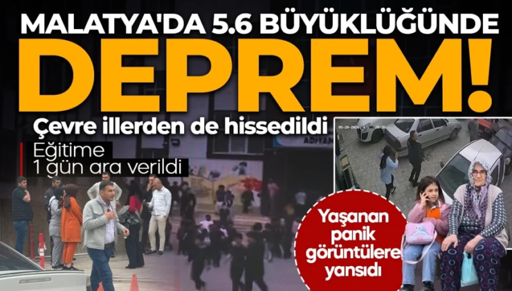 Malatya’nın Battalgazi ilçesinde 5,6 büyüklüğünde deprem meydana geldi.