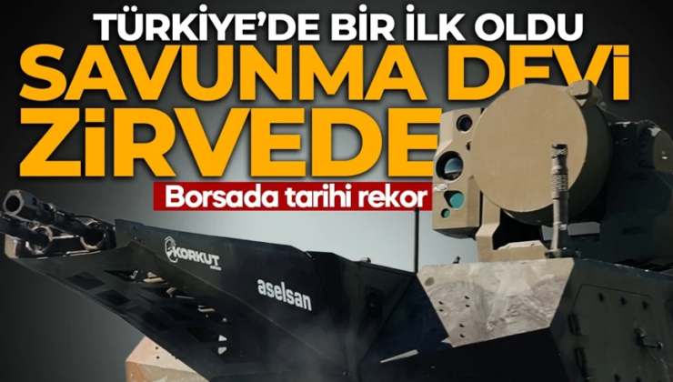 ASELSAN’dan borsada rekor üstüne rekor! Değeri ile Türkiye’de bir ilk oldu!